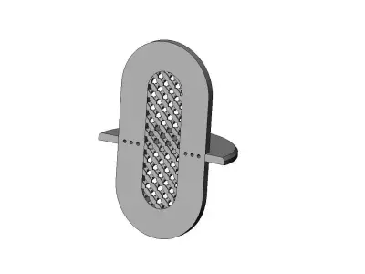 Lattice floating shelf wall decor and mirror frame 3D print model