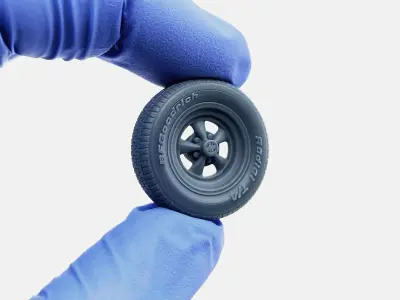 15x7 Cragar SS Wheel BFGoodrich Radial TA Tire 3D print model