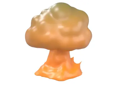 Explosion Icon v1 001 Low-poly 3D model