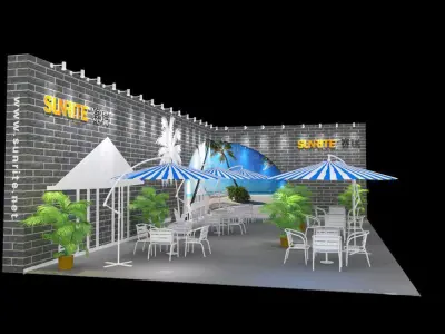 Exhibition - Area - 15X8-3DMAX2012-01 3D model