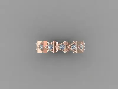 Solitaire Ring Version 1 SR39 3D model