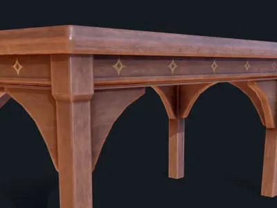 Astro Magic Table Low-poly 3D model