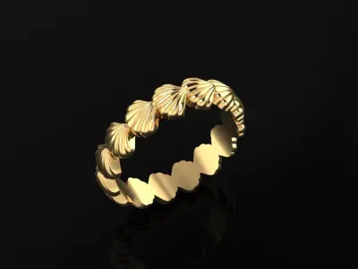 Shell Ring 3D print model