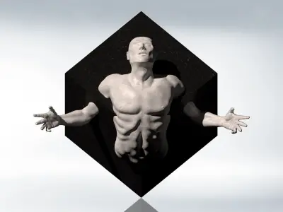 Sculpture - The Struggle of Creation 3D model