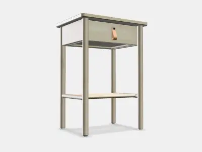 BJORKSNAS Bedside table Low-poly 3D model