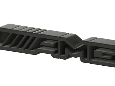 Mercedes Benz and AMG Stand Logo  3D print model