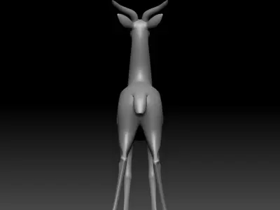 Deer ornaments porch ornaments 3D model
