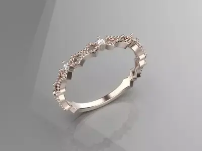 jewelry luxury diamond gold ring 3d model 3D print model
