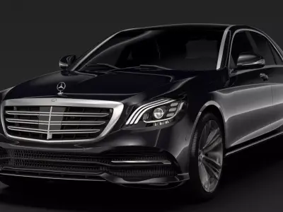 Mercedes Benz S 300 Bluetec Hybrid W222 2018 3D model