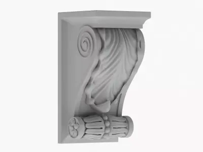 Scroll Corbel 10  3D model