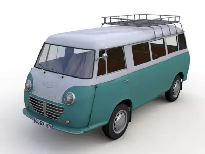 GOLIATH EXPRESS 1100 MINIBUS 1957 3D model