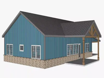Barndominium House 028 -Archimple LLC 3D model