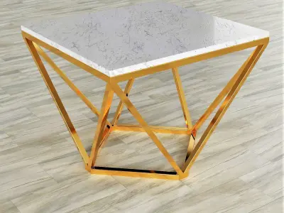 Geometric coffee table 3D model