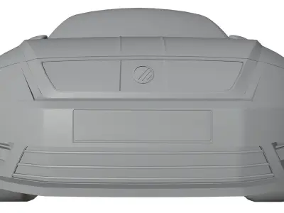 Beetle german car unbranded 3D model