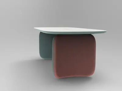 Mare Dining Table Low-poly 3D model