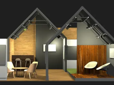 Exhibition booth 24ZZ23 3D model