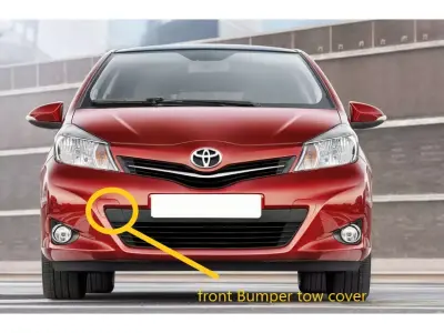 Toyota Yaris 2011-2014 front bumper Tow Cover  2Piece 3D print model
