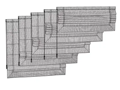 Roman Blinds 3D model