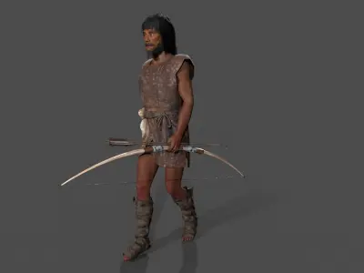 hominid Low-poly 3D model