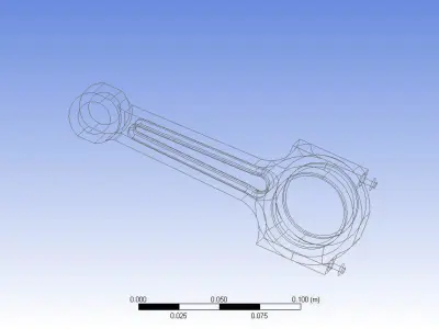 Connecting rod of IC engine assembly 3d model 3D print model