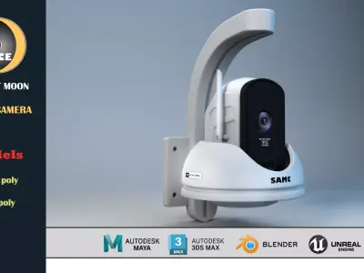 camera 07 Low-poly 3D model