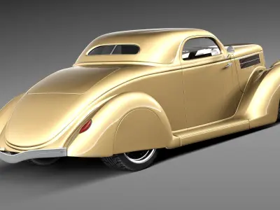F36 Coupe Custom HotRod 3D model
