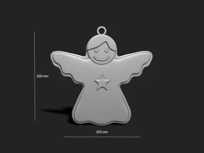 Christmas Cookie Ornament - Pendant -  Christmas Tree 5 3D print model