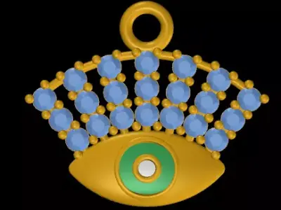 Fashion Pendant Ready Printable Model 3D print model  3D print model