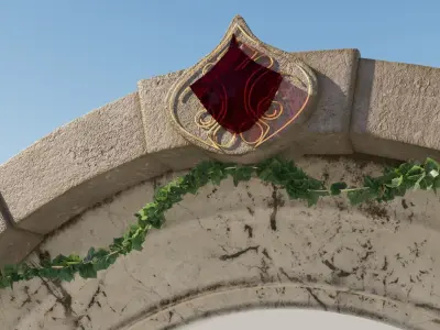 Fantasy Archway Free low-poly 3D model