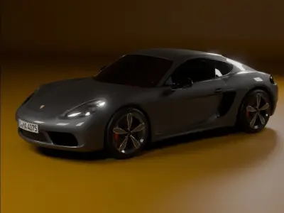 Porsche 718 Cayman 2016 3D model