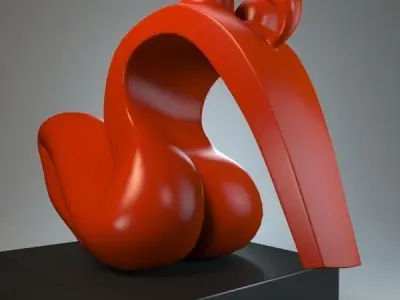 Female sculpture forms 3D model