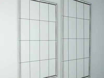 Painted Indian Panels 3D model