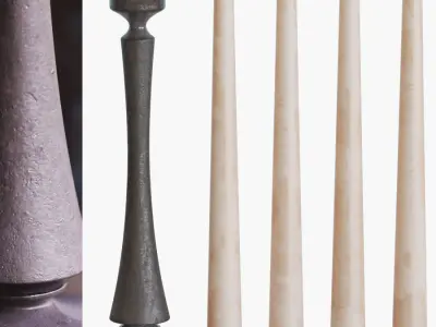 Taper candle holder 3D model