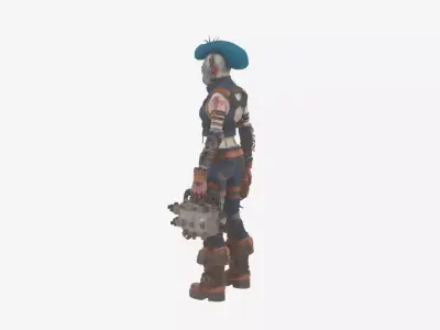 Detailed 3D Model of WoW Undead Engineer 3D model