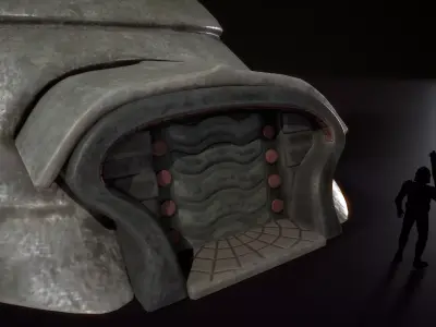 building 17 Low-poly 3D model