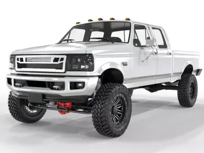 Generic f250 Power Stroke Lifted Truck 3D model