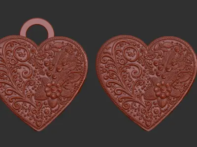 heart shape cookie  3D print model