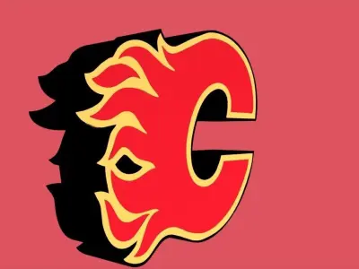 Calgary Flames Team Logo 3D model