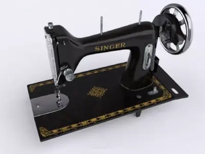 3D Sewing machine 3D model