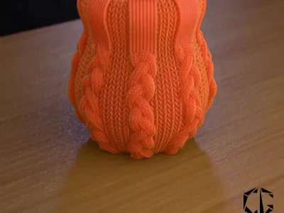  Knitted pot 3D print model