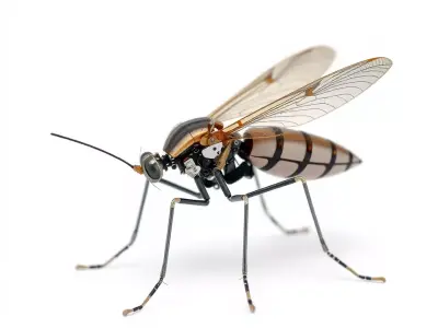 Steampunk Insect Drone model pack Low-poly 3D model