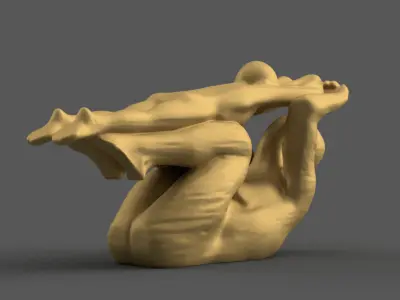 mom play with kid Mothers Day Hug STL File for Decoration 3D print model