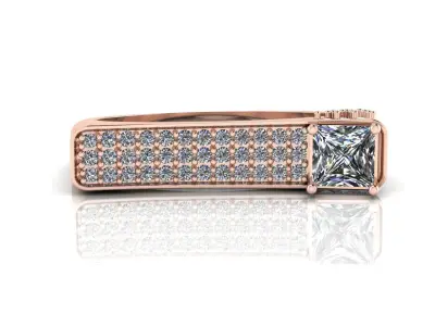 Jewelry Diamond Ring 3D Print Model 3D print model 9