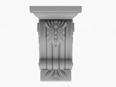 Scroll Corbel 28 3D model