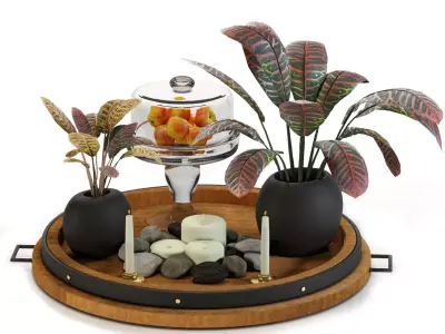 Decorative Set 01 Free 3D model