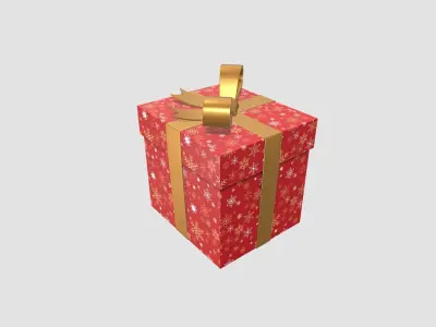 Gift Box Low-poly PBR  Free low-poly 3D model