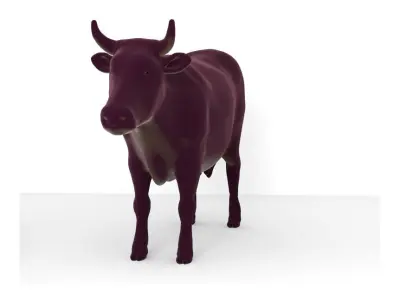Cow full body Low-poly 3D model