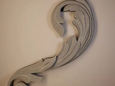 wood decor 3D model