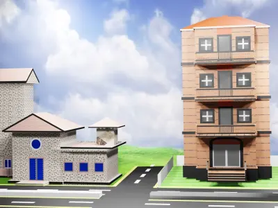 House society by ZeeG 3D model