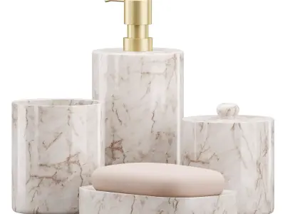 Bathroom Essentials Set 3D model